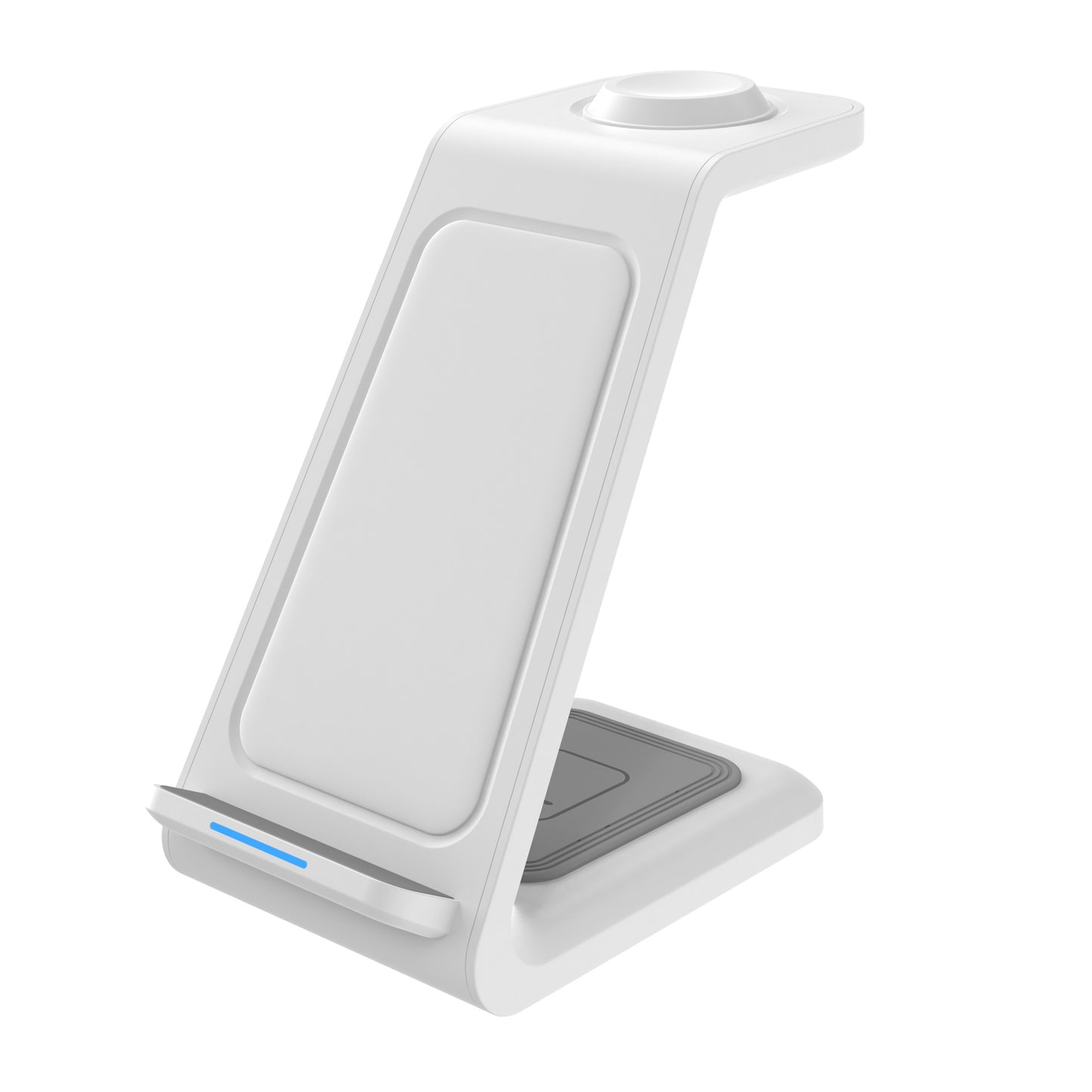 ⚡ 3-in-1 Fast Wireless Charging Station – Vertical Desktop Stand