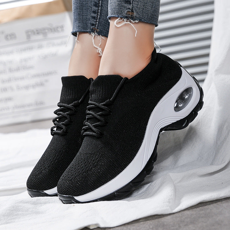 Women’s Casual Running Sneakers – Soft Knit Fitness Shoes