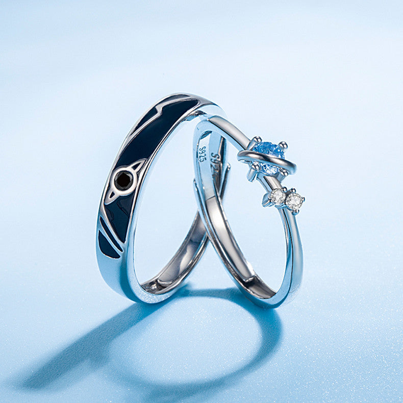 Dream Planet Couple Rings – Fashion Matching Rings for Men & Women