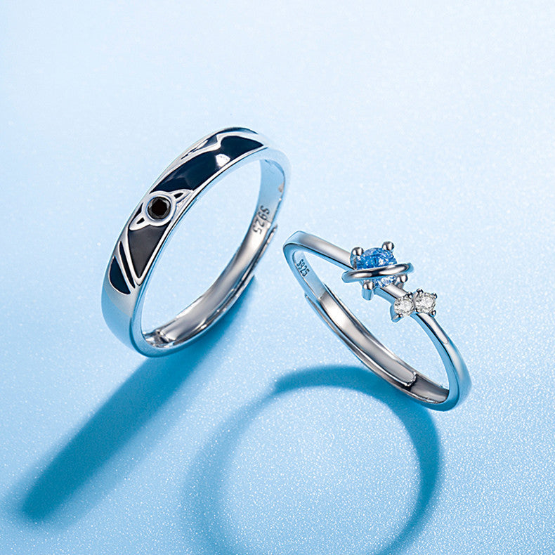 Dream Planet Couple Rings – Fashion Matching Rings for Men & Women