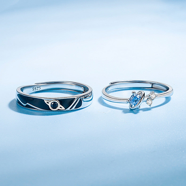 Dream Planet Couple Rings – Fashion Matching Rings for Men & Women