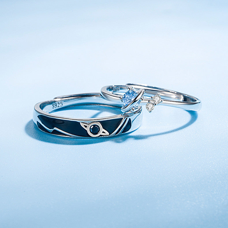 Dream Planet Couple Rings – Fashion Matching Rings for Men & Women