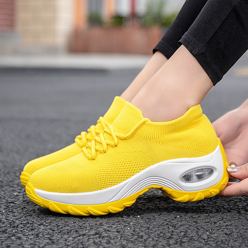 Women’s Casual Running Sneakers – Soft Knit Fitness Shoes