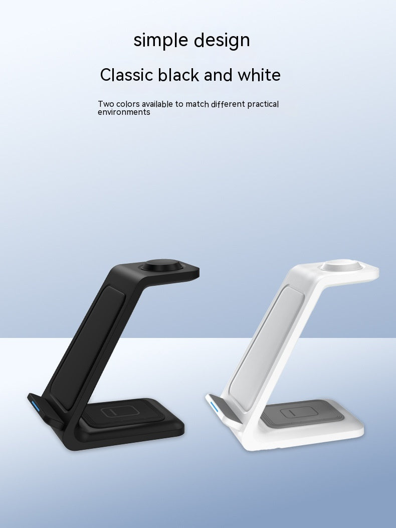 ⚡ 3-in-1 Fast Wireless Charging Station – Vertical Desktop Stand