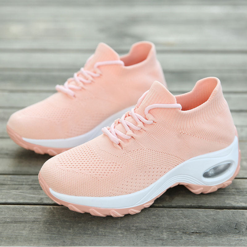 Women’s Casual Running Sneakers – Soft Knit Fitness Shoes