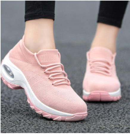 Women’s Casual Running Sneakers – Soft Knit Fitness Shoes