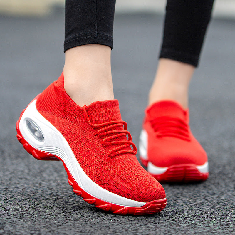 Women’s Casual Running Sneakers – Soft Knit Fitness Shoes