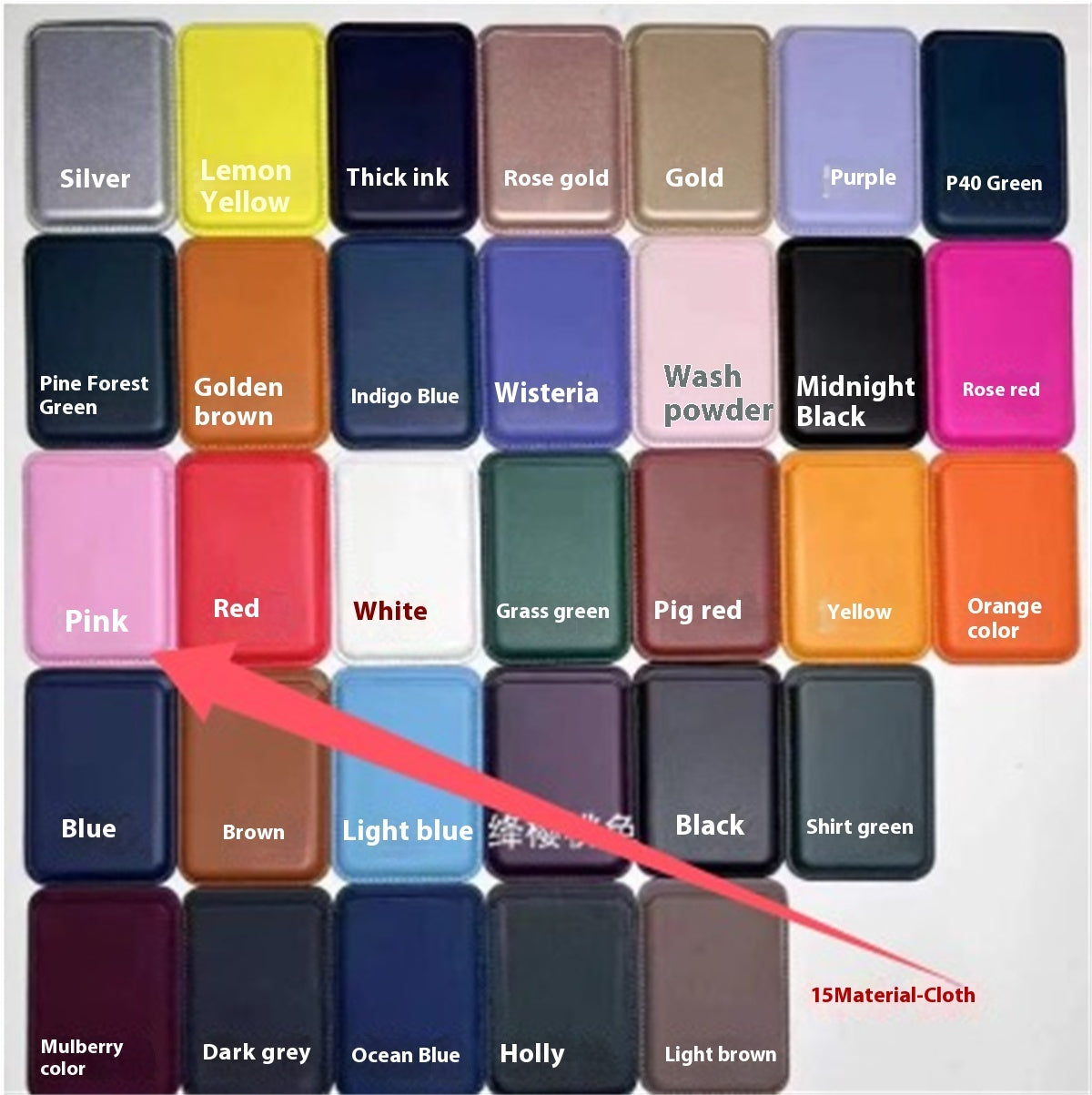 MagSafe Magnetic Leather Wallet Case – Luxury Card Holder Cover