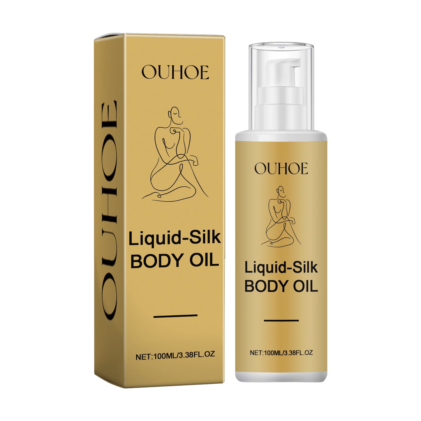 ✨ OUHOE Liquid Silk Body Essence Oil – Hydrating & Firming Skin Repair