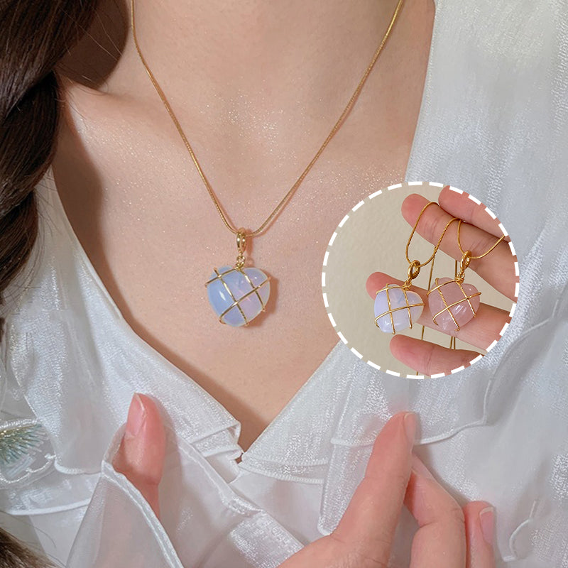 Princess Moonstone Pendant Necklace – Sweet & Stylish Gift for Girls