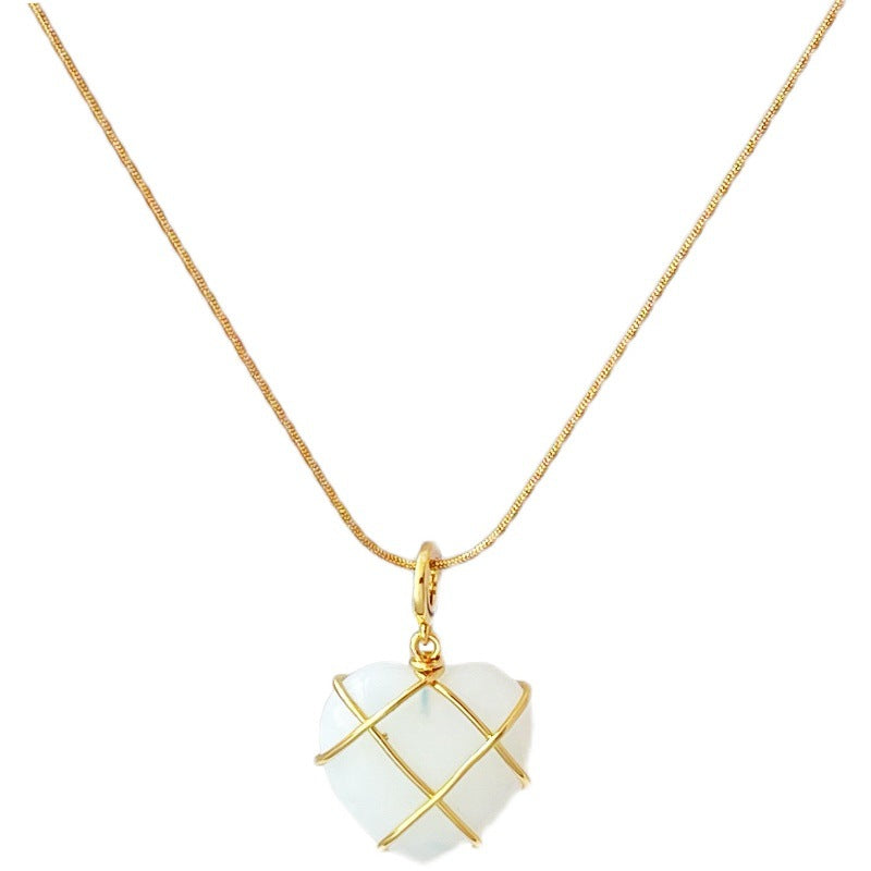 Princess Moonstone Pendant Necklace – Sweet & Stylish Gift for Girls